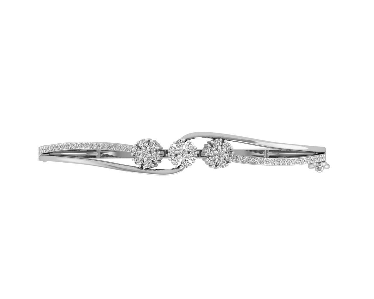 Paoli diamond bracelet in 18k dual tone Gold - Jewelslane