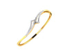 Perla Diamond Half Bangle in gold - Jewelslane