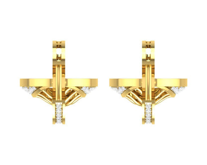 Perry Diamond Earrings in Gold - Jewelslane