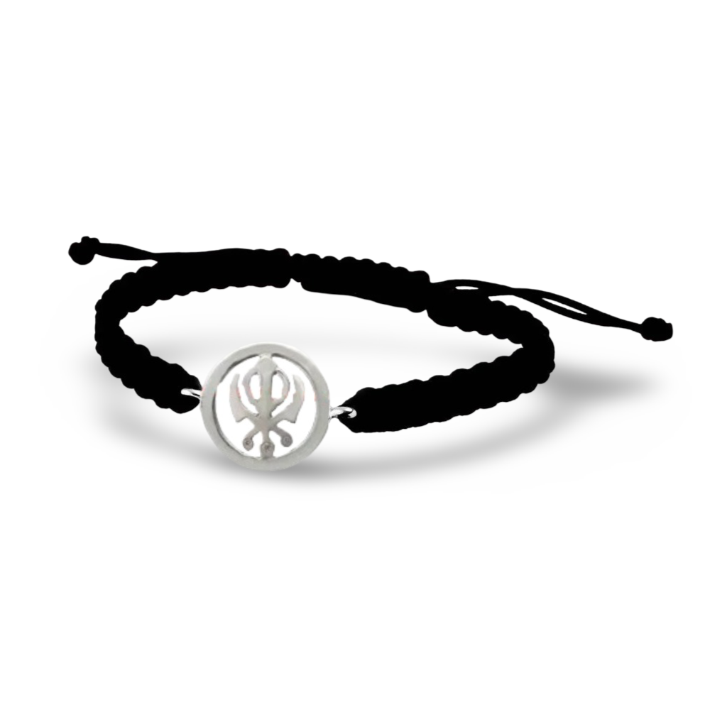 Khanda Bracelet in Silver 18 mm - Jewelslane