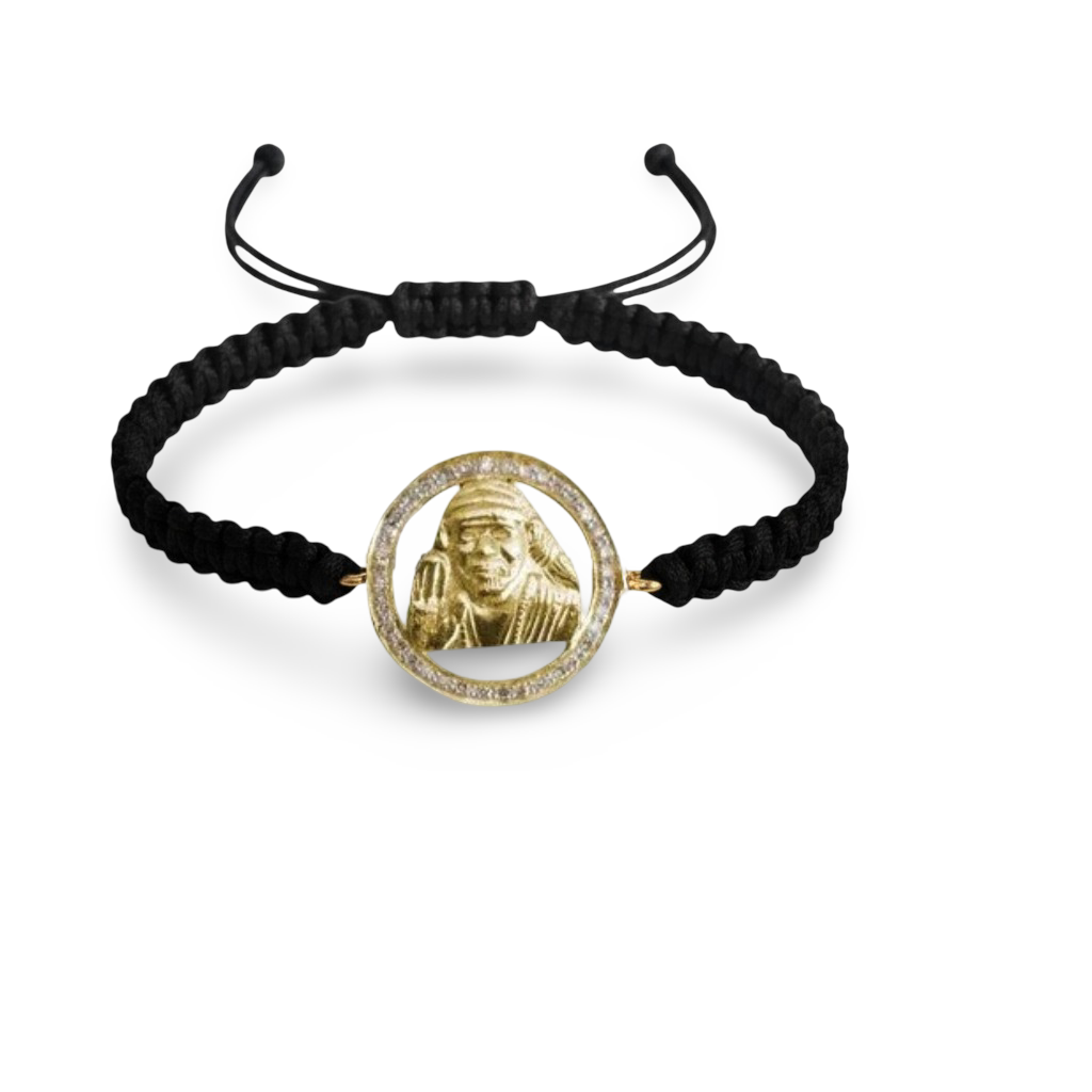 Om Sai Gold & Diamond Bracelet
