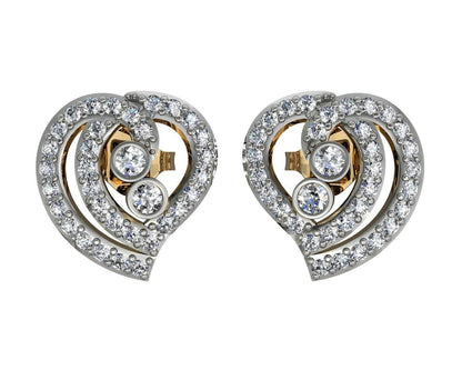 Precious Hearts Diamond Earstuds - Jewelslane