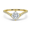 Sabra Princess Cut Lab Diamond Solitaire Ring - Jewelslane