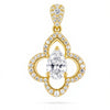 Sahira Pear Shape Lab grown Diamond solitaire pendant - Jewelslane