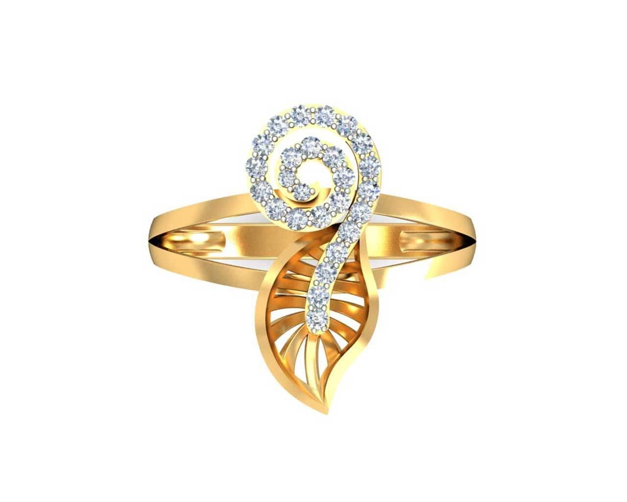 Sama Designer Diamond Ring in hallmarked gold - Jewelslane