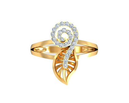 Sama Designer Diamond Ring in hallmarked gold - Jewelslane