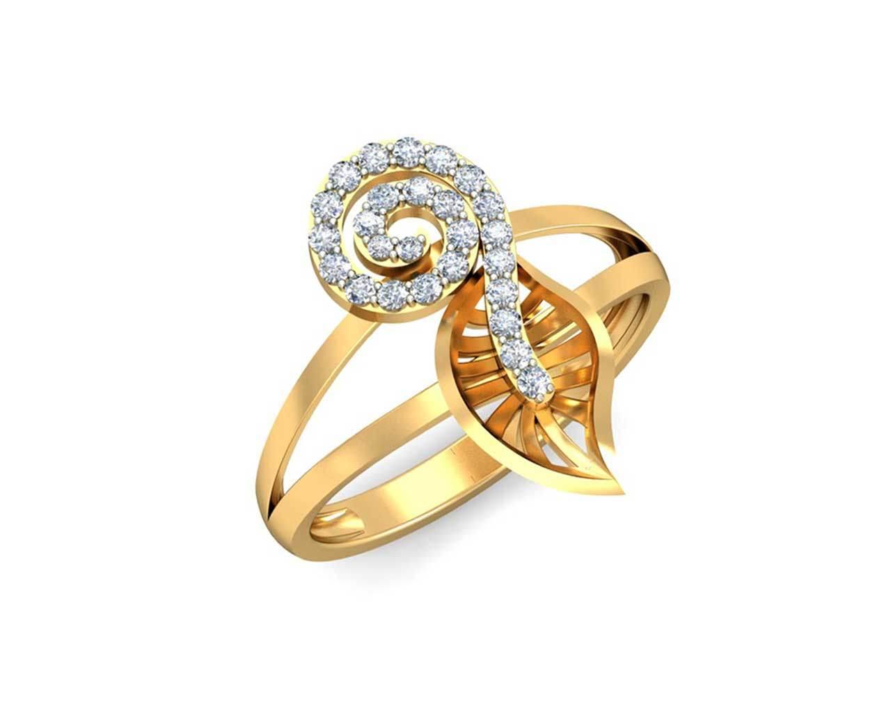 Sama Designer Diamond Ring in hallmarked gold - Jewelslane