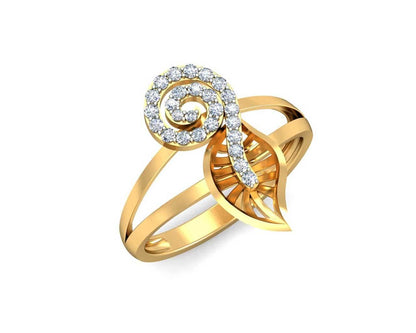 Sama Designer Diamond Ring in hallmarked gold - Jewelslane