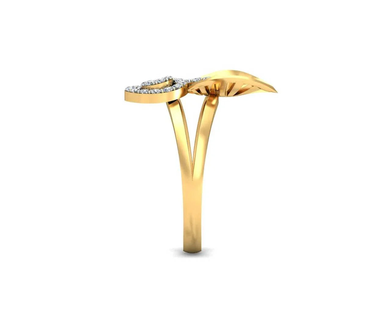 Sama Designer Diamond Ring in hallmarked gold - Jewelslane