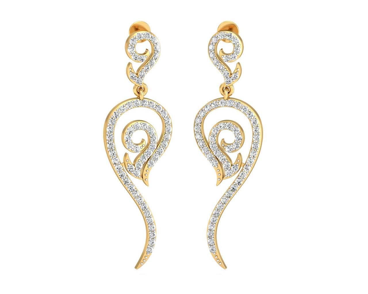 Sera Diamond Danglers - Jewelslane