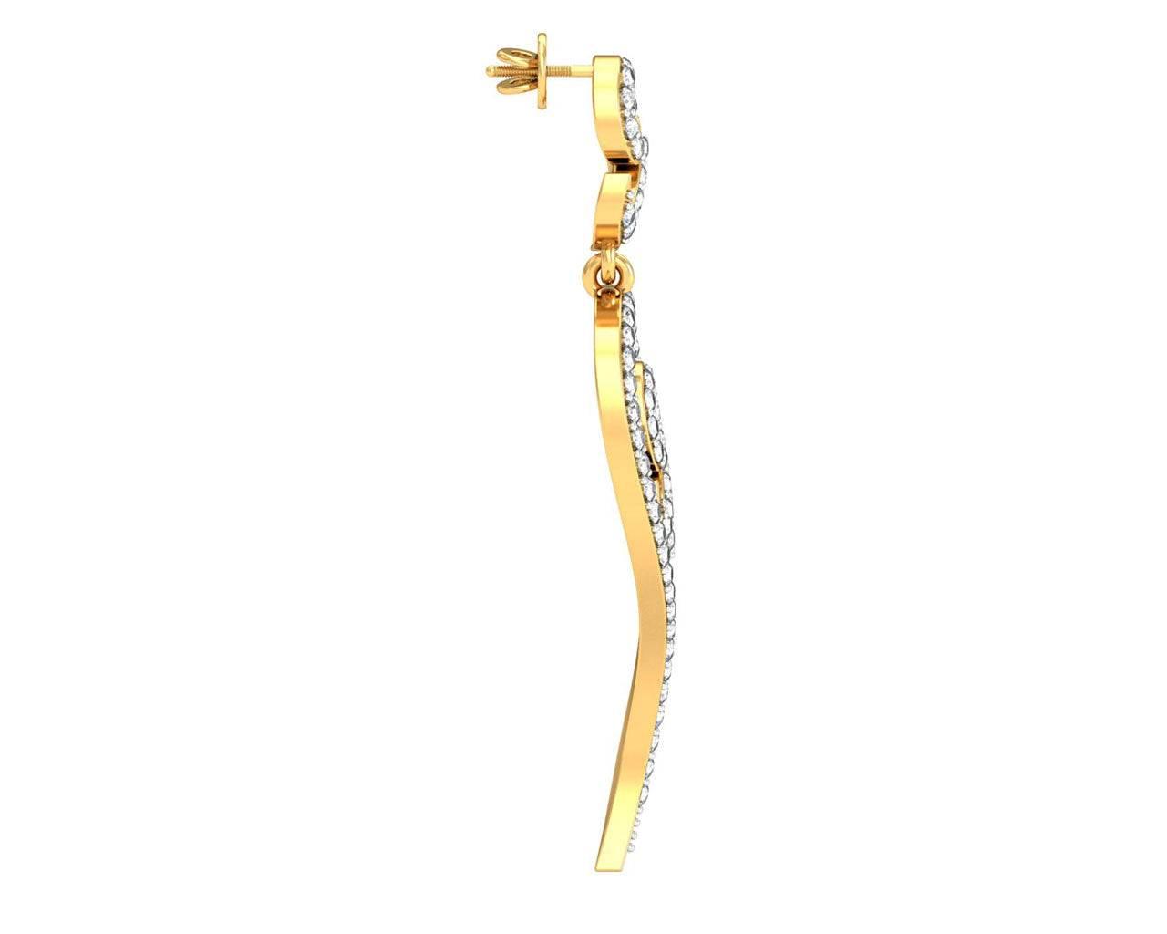 Sera Diamond Danglers - Jewelslane