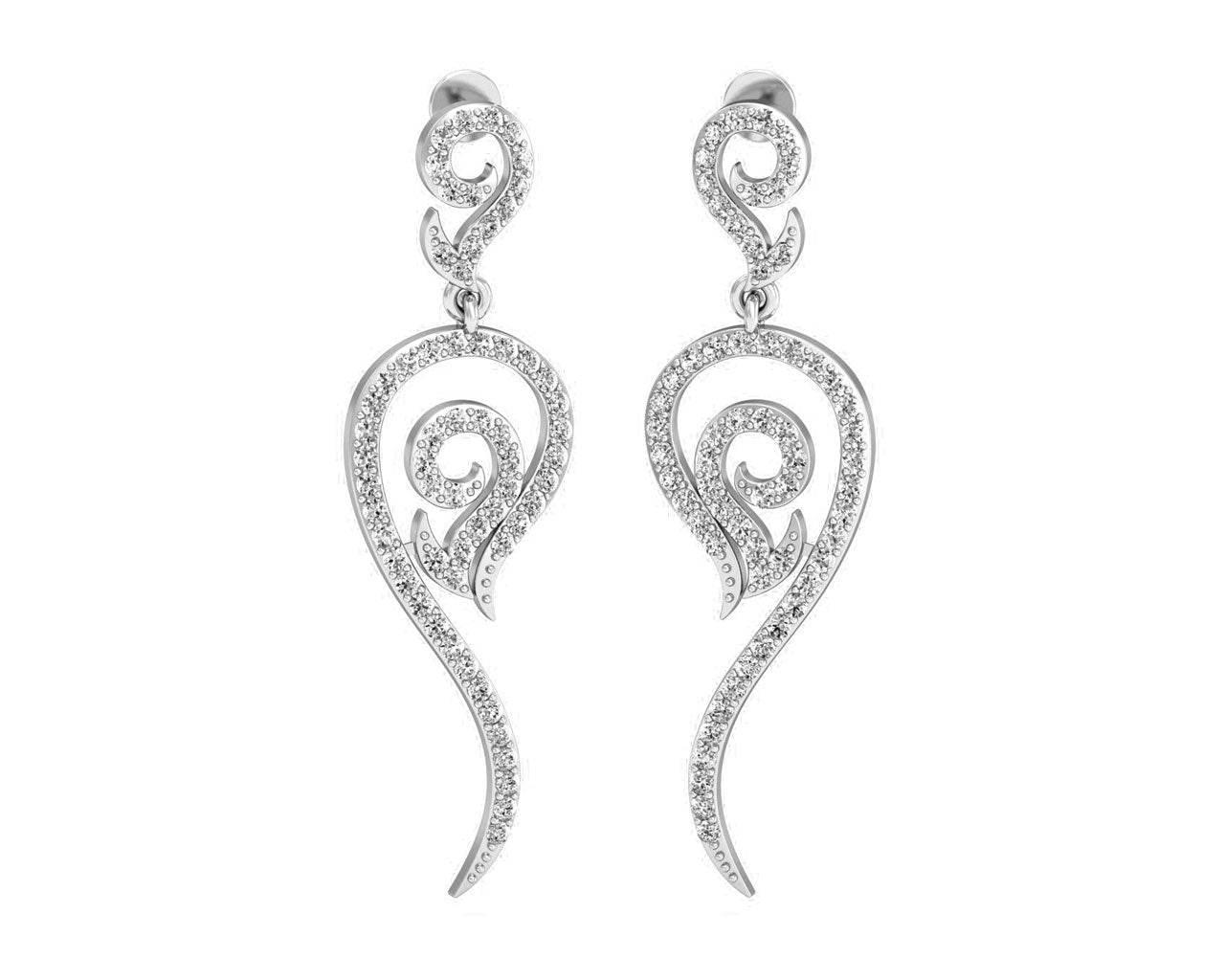 Sera Diamond Danglers - Jewelslane