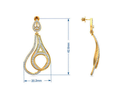 Siddhi Diamond Earrings - Jewelslane
