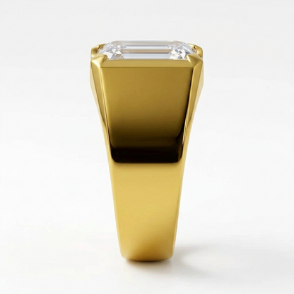 Silas Emerald Cut Lab Diamond Ring for Men