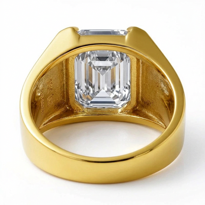 Silas Emerald Cut Lab Diamond Ring for Men