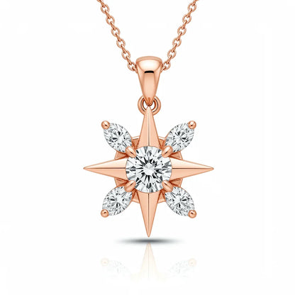 Stellar Lab Grown Solitaire Diamond Pendant - Jewelslane