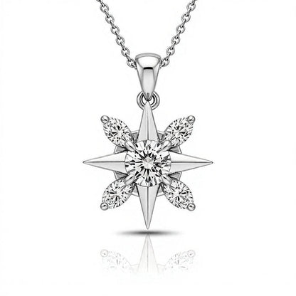 Stellar Lab Grown Solitaire Diamond Pendant - Jewelslane
