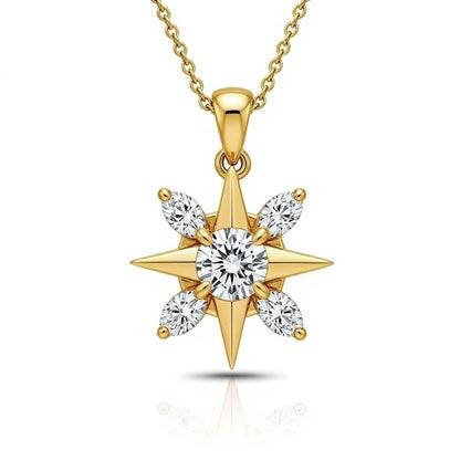 Stellar Lab Grown Solitaire Diamond Pendant - Jewelslane