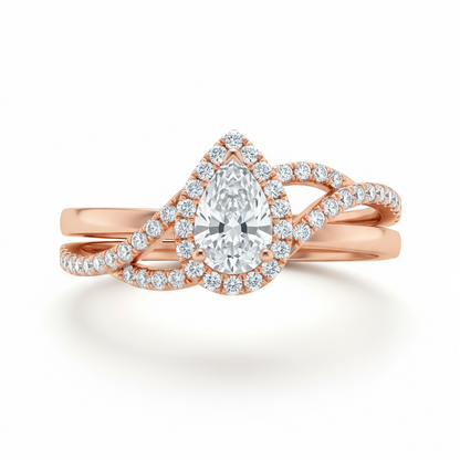 Taban Pear Shape Lab Diamond Ring - Jewelslane
