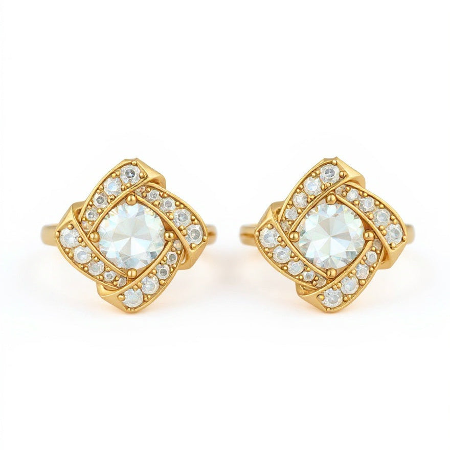 Tace Lab Diamond daily wear Earrings - Jewelslane