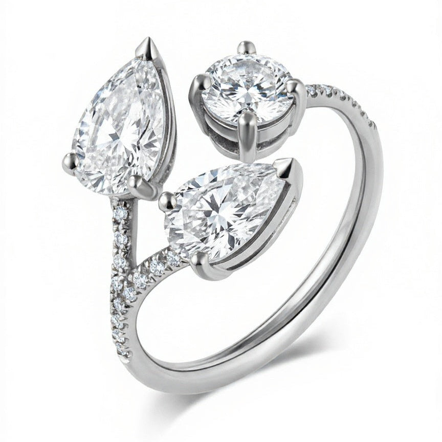 Taci Lab Diamond Solitaire Ring - Jewelslane