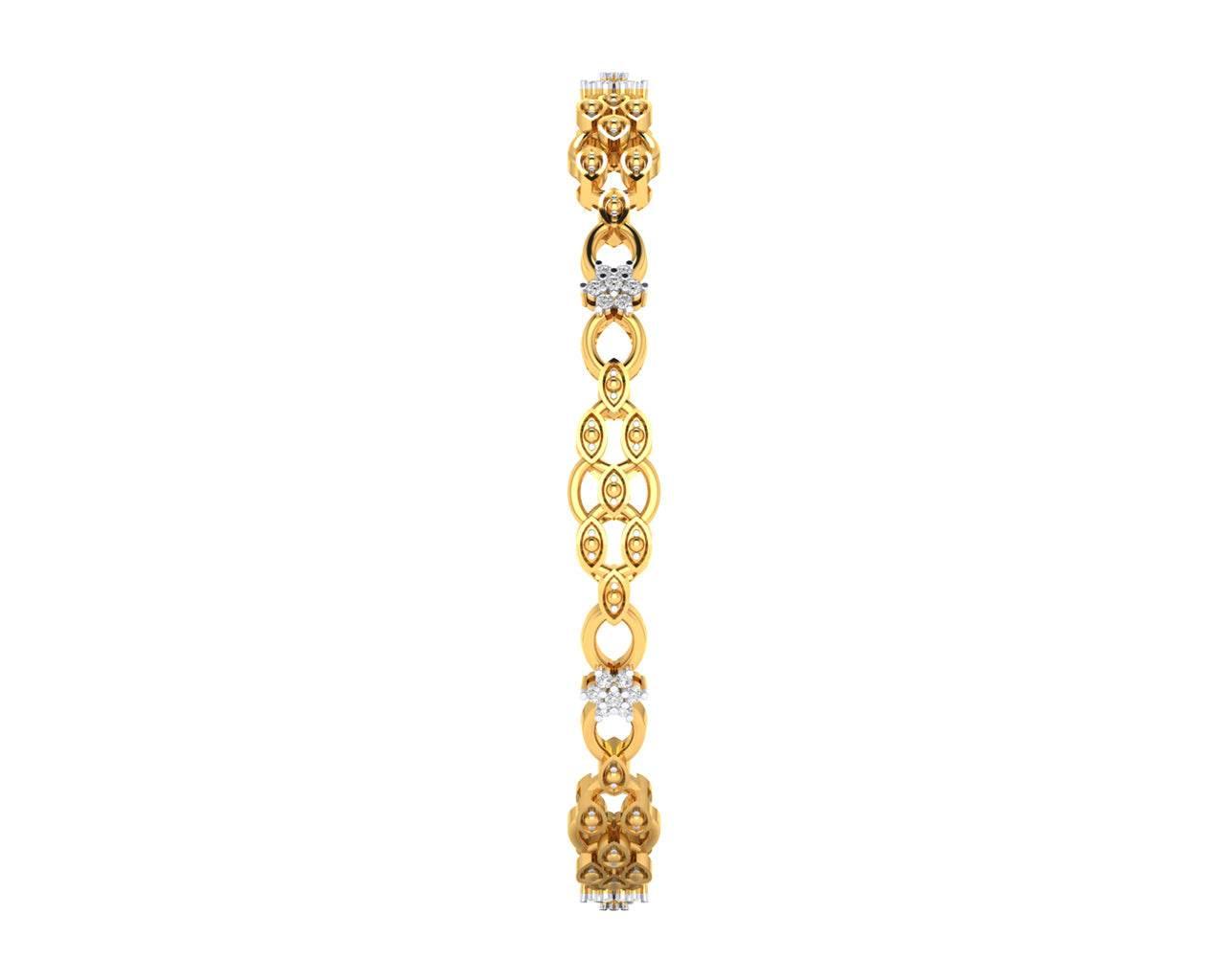 Tara Ladies Bangle in 14k Gold - Jewelslane