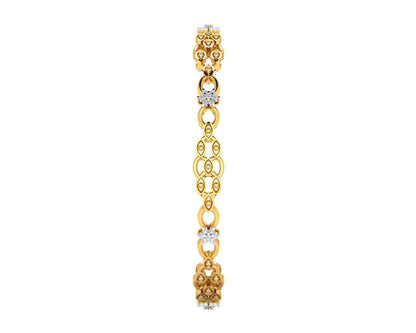Tara Ladies Bangle in 14k Gold - Jewelslane