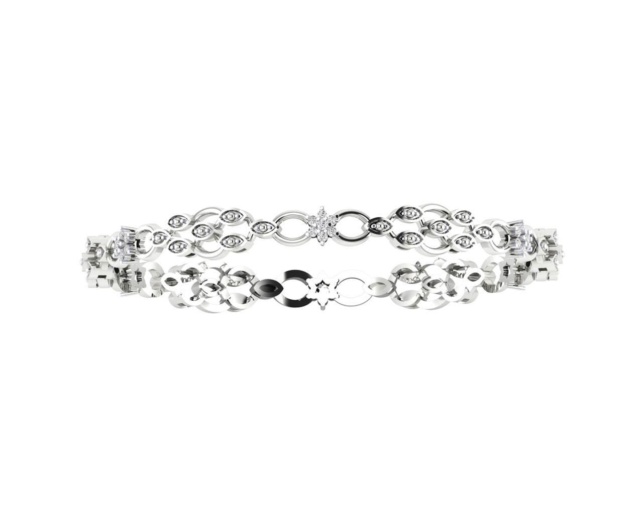 Tara Ladies Bangle in 14k Gold - Jewelslane