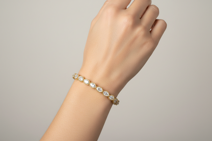 Maeve Marquise Shape Lab Diamonds Tennis Bracelet