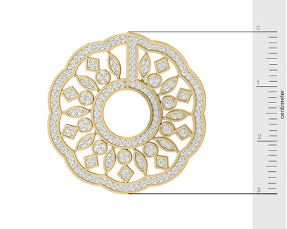 Tia Designer Diamond Hoops - Jewelslane
