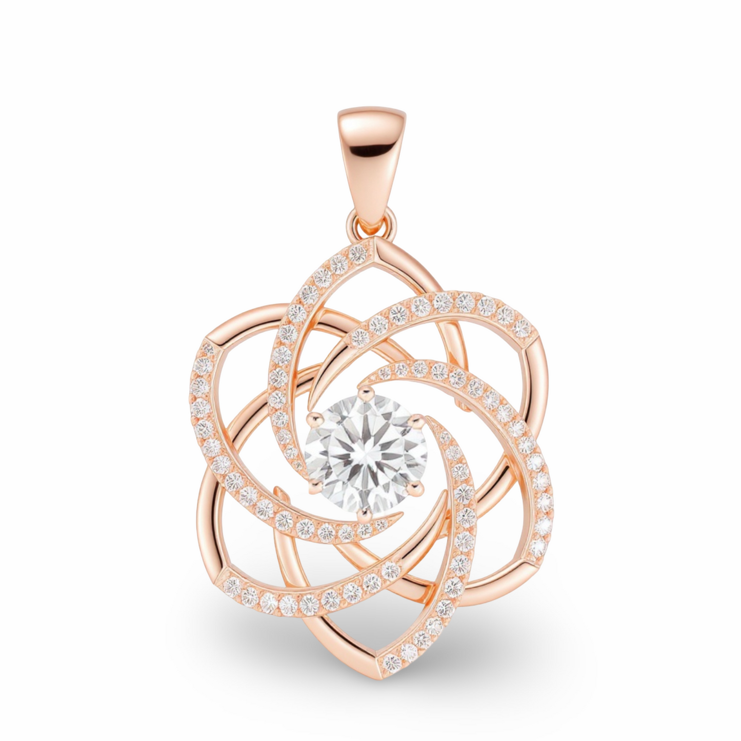 Val Lab Grown Diamond solitaire Pendant - Jewelslane