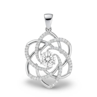 Val Lab Grown Diamond solitaire Pendant - Jewelslane
