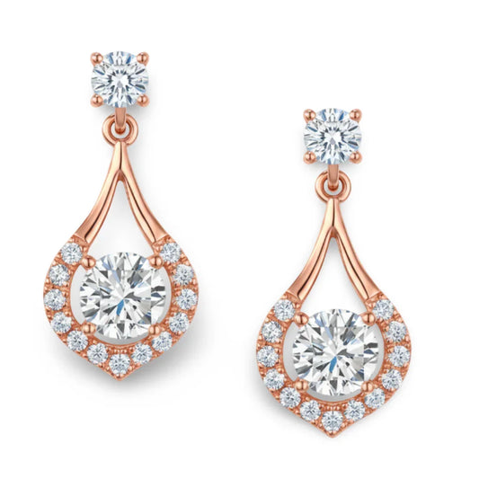 Vala Lab Diamond Solitaire Earrings - Jewelslane
