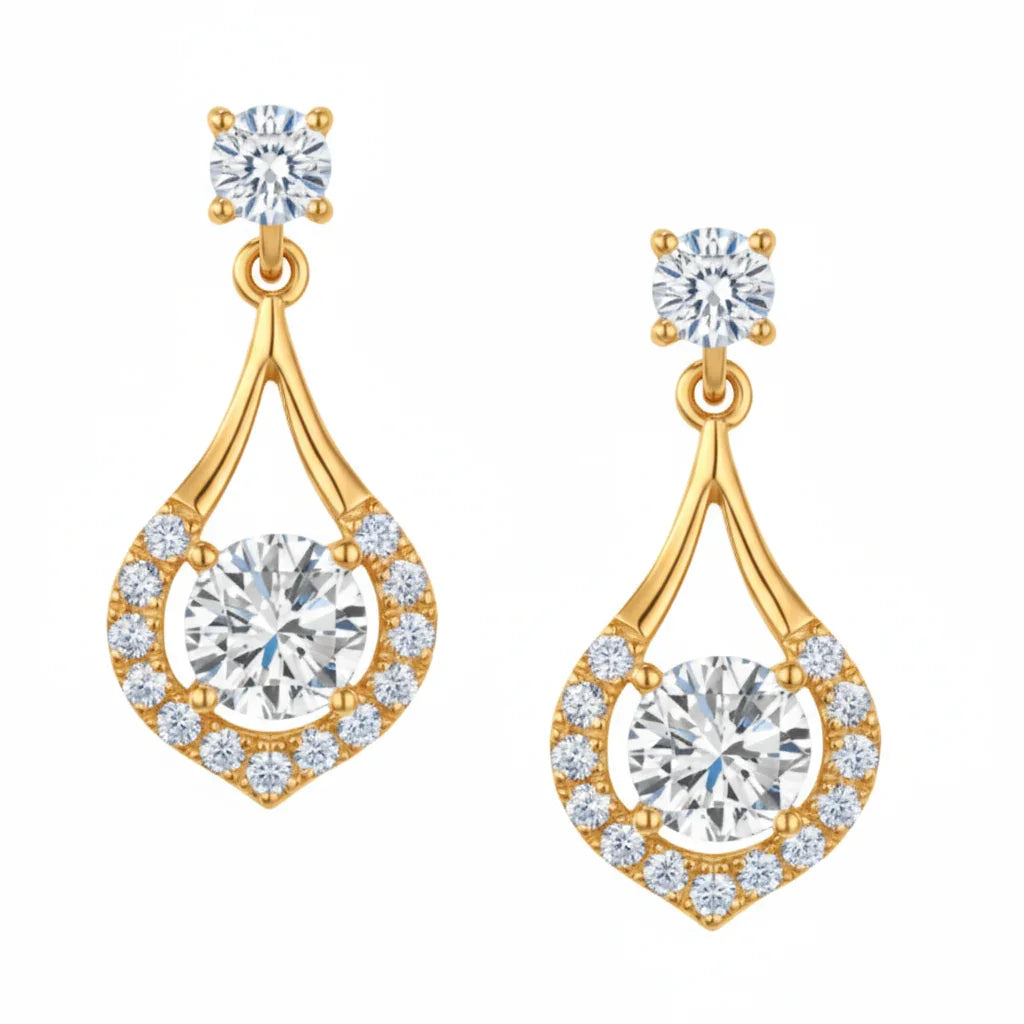 Vala Lab Diamond Solitaire Earrings - Jewelslane