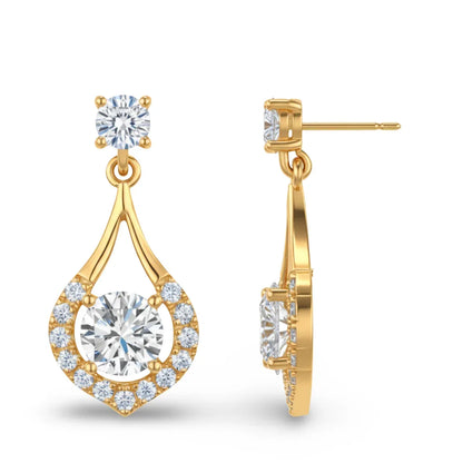 Vala Lab Diamond Solitaire Earrings