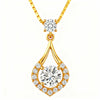 Vala Lab Diamond Solitaire Pendant - Jewelslane