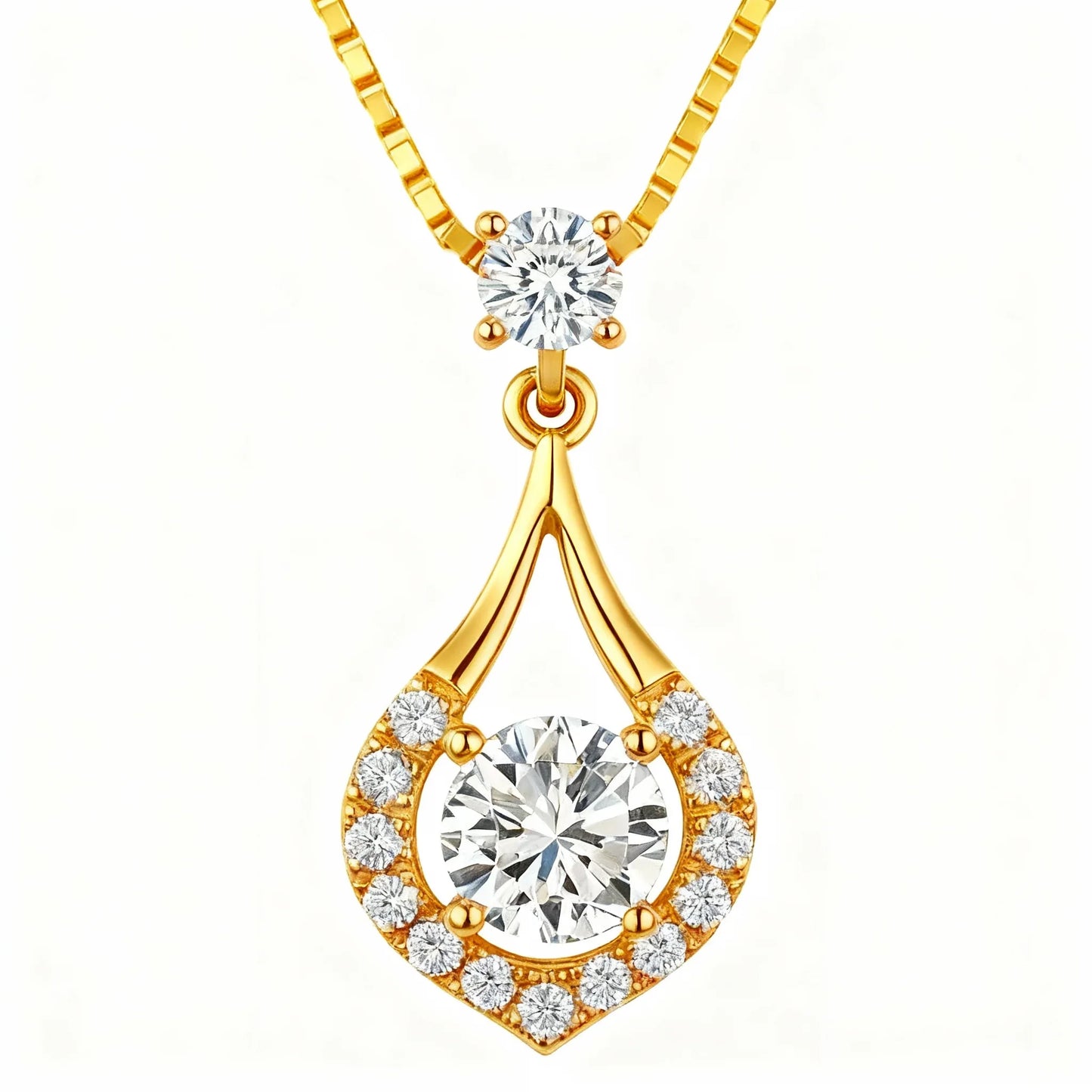 Vala Lab Diamond Solitaire Pendant - Jewelslane