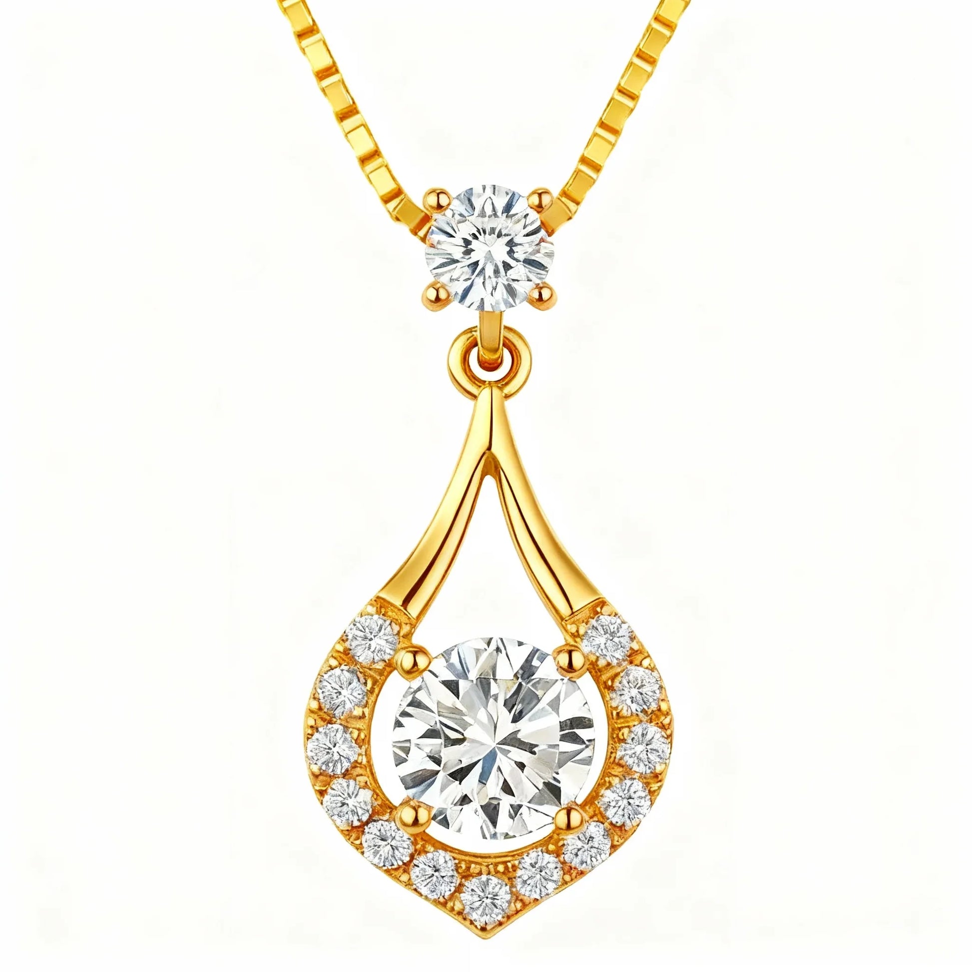 Vala Lab Diamond Solitaire Pendant - Jewelslane