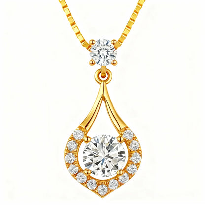 Vala Lab Diamond Solitaire Pendant - Jewelslane