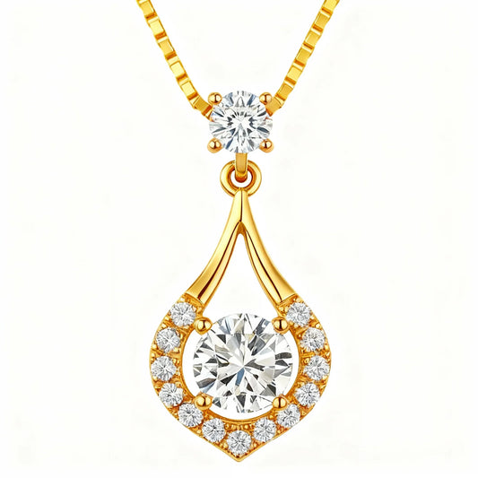Vala Lab Diamond Solitaire Pendant - Jewelslane