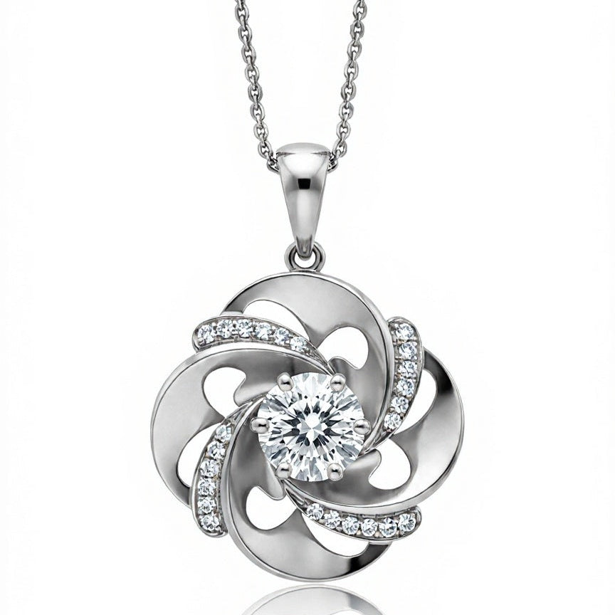 Vale Lab Diamond Solitaire Pendant - Jewelslane