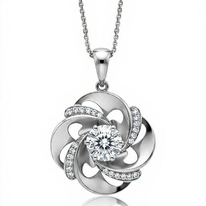 Vale Lab Diamond Solitaire Pendant - Jewelslane