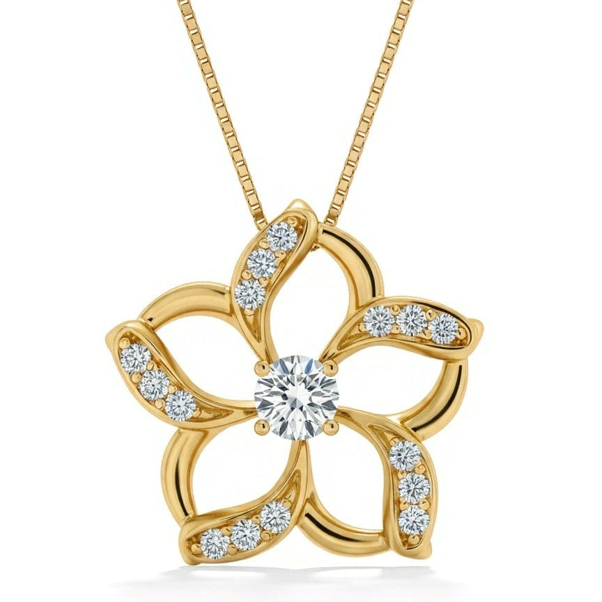 Valene Lab diamond Solitaire Pendant - Jewelslane