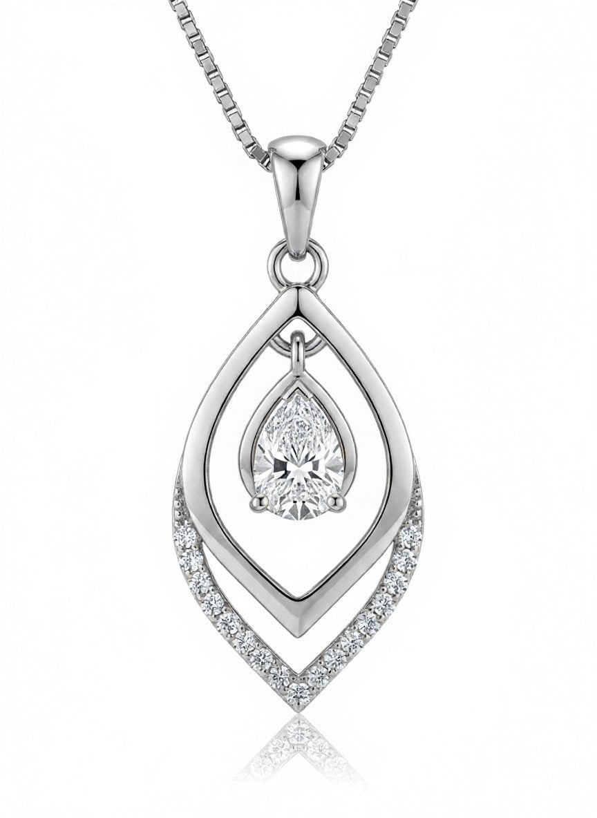 Valentina Lab Diamond Solitaire Pendant - Jewelslane