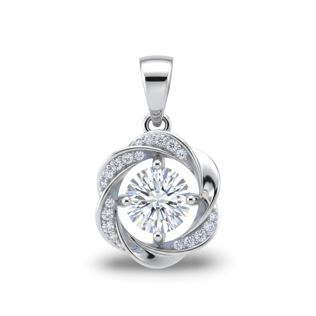 Valeska Lab Diamond Solitaire Pendant - Jewelslane