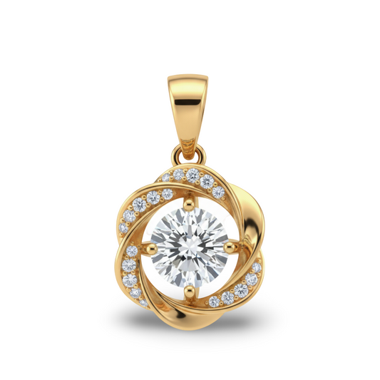 Valeska Lab Diamond Solitaire Pendant - Jewelslane