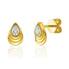 Valonia Pear Shape Lab Diamond Solitaire Earrings - Jewelsalne
