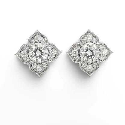 Vansha Lab Diamond Solitaire Earrings - Jewelslane