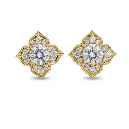 Vansha Lab Diamond Solitaire Earrings - Jewelslane