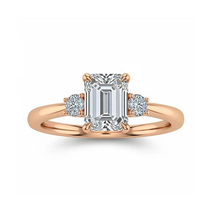 Weni Emerald Cut Lab Diamond Ring - Jewelslane